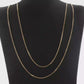 NZGD | 9ct Gold Flat Round Link Chain 132cm