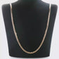 NZGD | 9ct Yellow Gold Rounded Curb Flat Chain 60cm