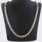 NZGD | 9ct Yellow Gold Cuban Bold Polished Chain 57cm